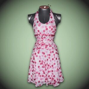 Polka Dot Halter Dress